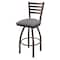 Holland Bar Stool Co 36" Swivel Bar Stool, Bronze Finish, Canter Grey Seat 41036BZ007 - alternate 1